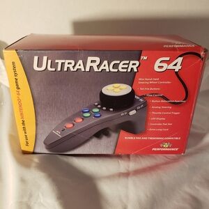 ULTRA RACER 64 CONTROLLER FOR N64 WITH BOX AND PAPERS